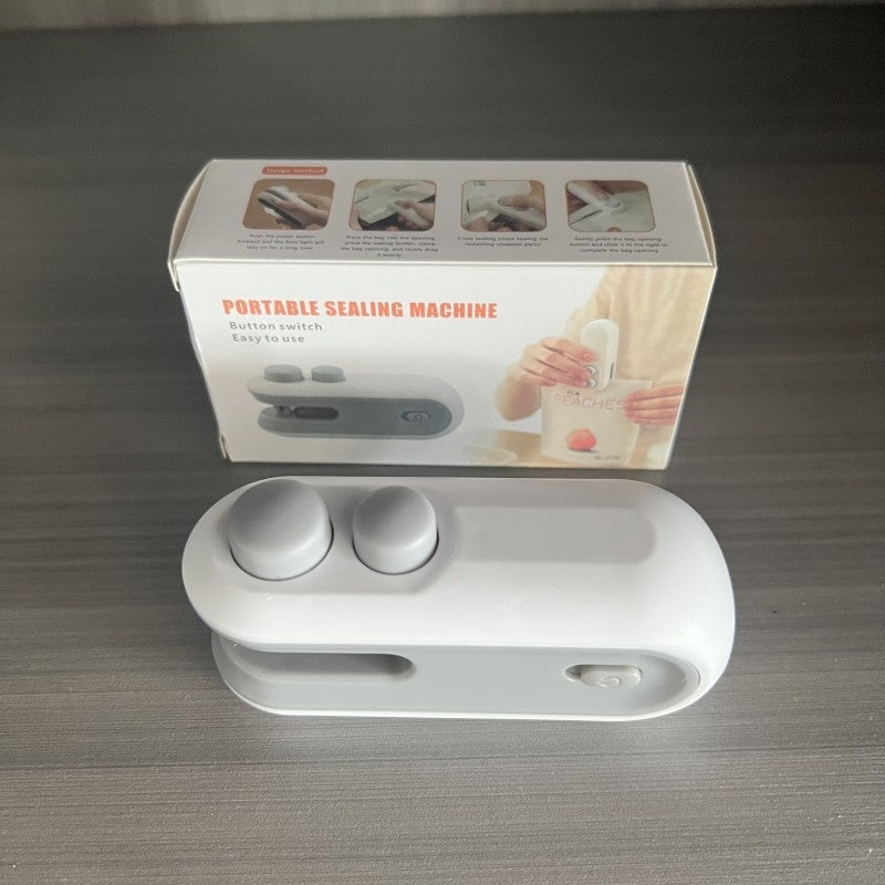 Mini 2 In 1 Sealer Heat Sealer Bag Opening Machine For Snacks Home