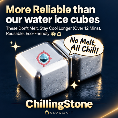 Glowmart styled square chilling stones image